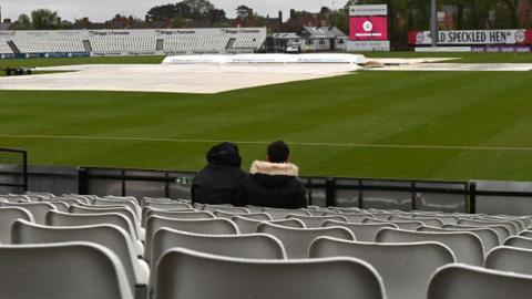 Just 28 overs have been possible in the match after three days at Wantage Road