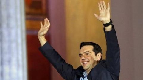 Head of radical leftist Syriza party Alexis Tsipras