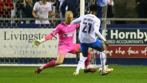 Tyrell Warren scores for Barrow