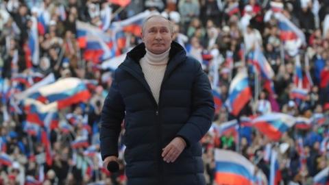 Putin at Moscow rally