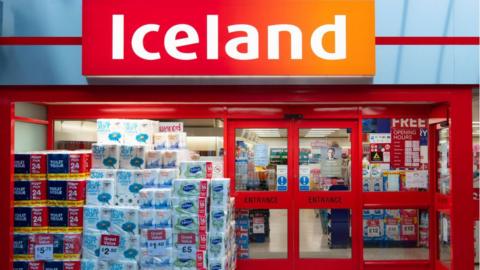 The front of an Iceland shop