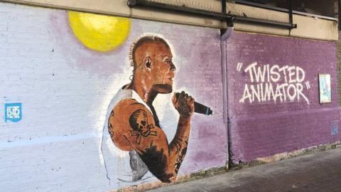 The mural of Keith Flint