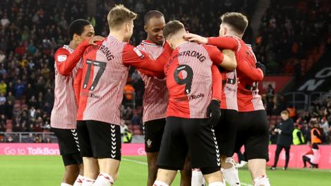 Southampton celebrate a goal