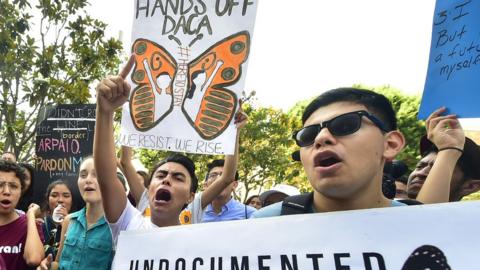 Immigration protestors