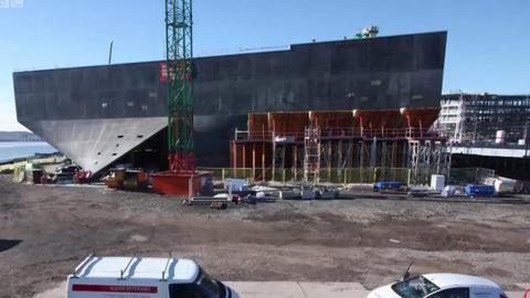 V&A Dundee under construction