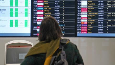 Woman at airport