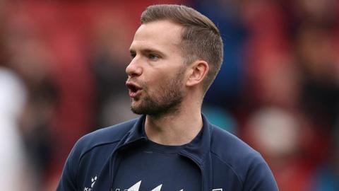 Interim Watford head coach Tom Cleverley issues instructions