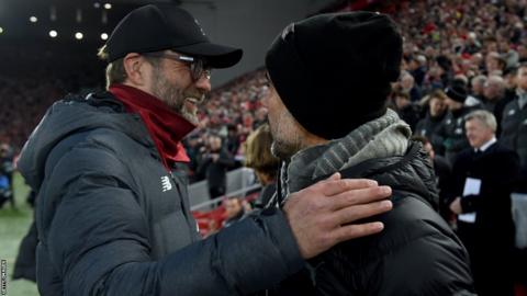 Jurgen Klopp and Pep Guardiola