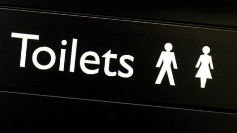 Toilet sign