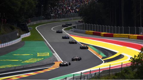 General view of Spa-Francorchamps during the Belgian Grand Prix