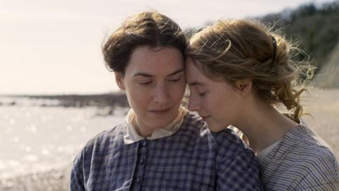 Kate Winslet (left) and Saoirse Ronan play Mary Anning and geologist Charlotte Murchison
