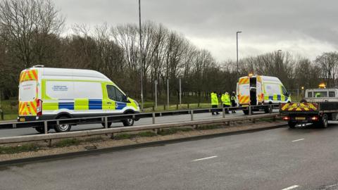 Police in Derby city centre