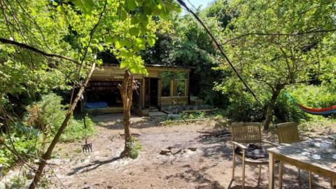 A forester's cabin in the woods