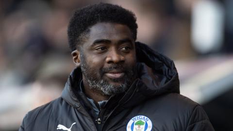 Wigan boss Kolo Toure before he was sacked by the club