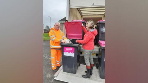 Electrical recycling van