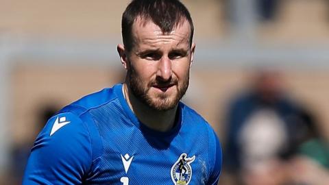 James Belshaw on the pitch for Bristol Rovers against Charlton last season