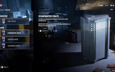 Star wars Battlefron crate loot box.