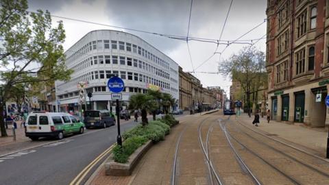 High Street area of Sheffield