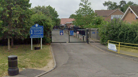 entrance to school