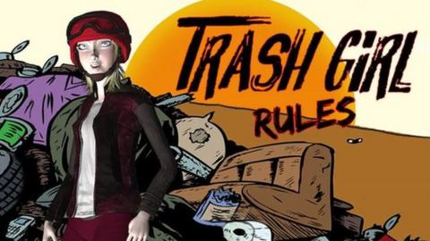 "Trash Girl" cartoon