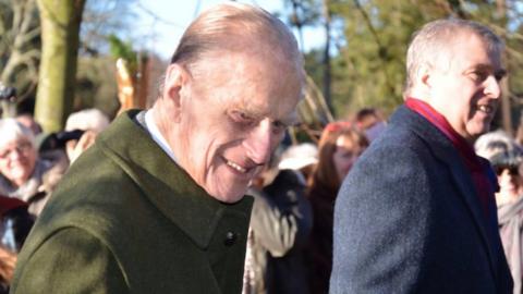 Prince Philip and Prince Andrew