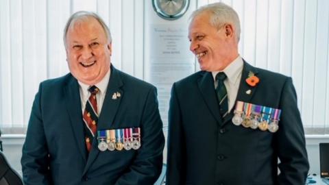 David Poultney, left, and Simon Hallam, founded Veterans Support Service CIC
