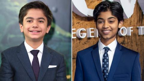 Neel Sethi and Rohan Chand - the two actors who play Mowgli