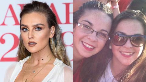 Perrie Edwards and twins Gianna and Daniela