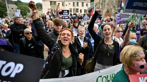 Holyrood protest