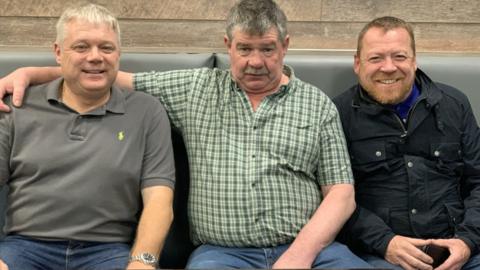 Ian Smyth, Mick Cartwright and Neil Jones at Nantwich Road Working Men's Club