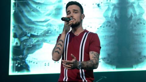 Liam Payne on stage