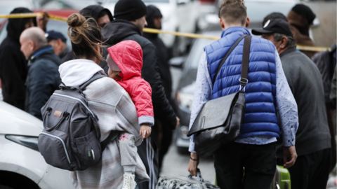 Queue on the Russian-Georgian border in September 2022