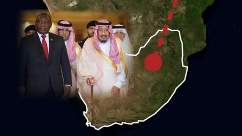 South Africa president Cyril Ramaphosa and Saudi King Salman