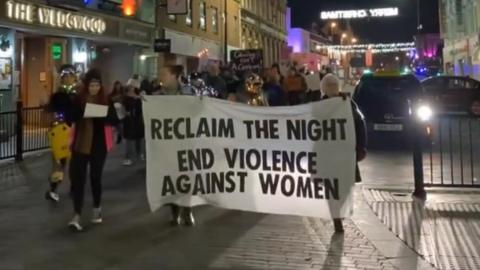 "Reclaim the night" march in Northampton