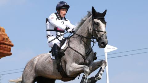 Oliver Townend and Ballaghmor Class competing at the Tokyo Olympic