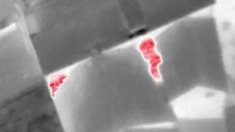Thermal imaging drone