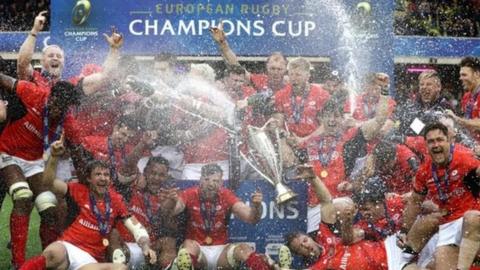 Saracens defended their European Cup trophy successfully in May