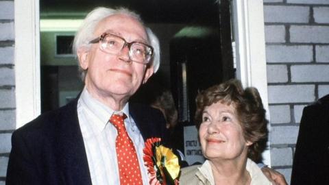 Michael Foot and wife Jill in 1983
