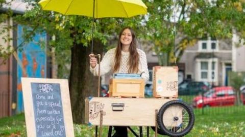 Beth Calverley and her Poetry Machine