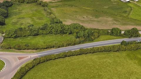 Aerial view of the site