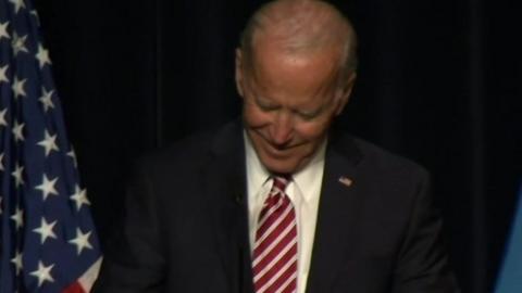 Joe Biden laughing - 16 March 2019