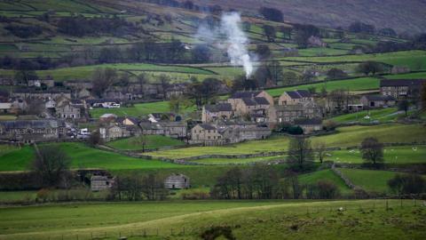 A general view of the Yorkshire village of Hawes