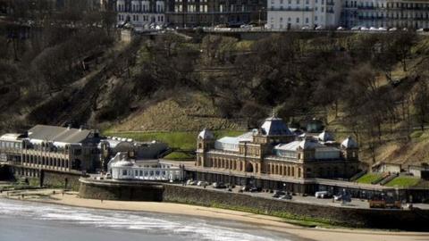 Scarborough Spa and cliffs in 2010