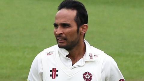 Hassan Azad played nine Championship matches for Northamptonshire
