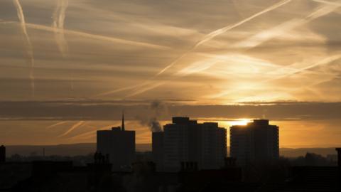 Sunrise over Manchester