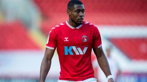 Chuks Aneke was one of two red cards to Charlton players in Saturday's 3-0 home defeat by Blackpool