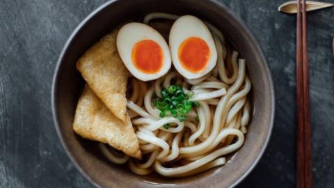 Image of a bowl of udon noodles