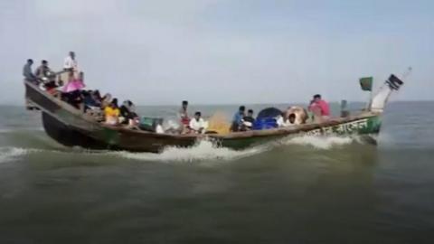 A boat full of dozens of Rohingya refugees attempting to reach South East Asia is adrift in the Indian Ocean.