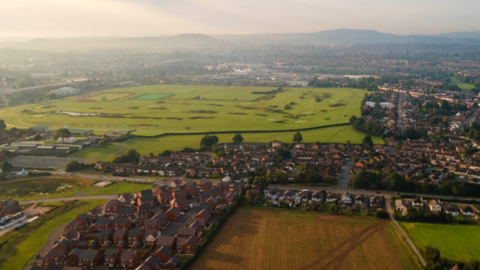 Aerial view of Herefordshire