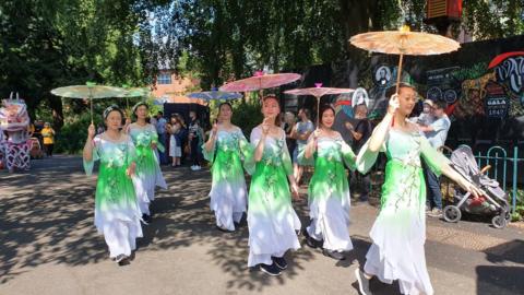 Dancers take part in Belfast Mela 2019